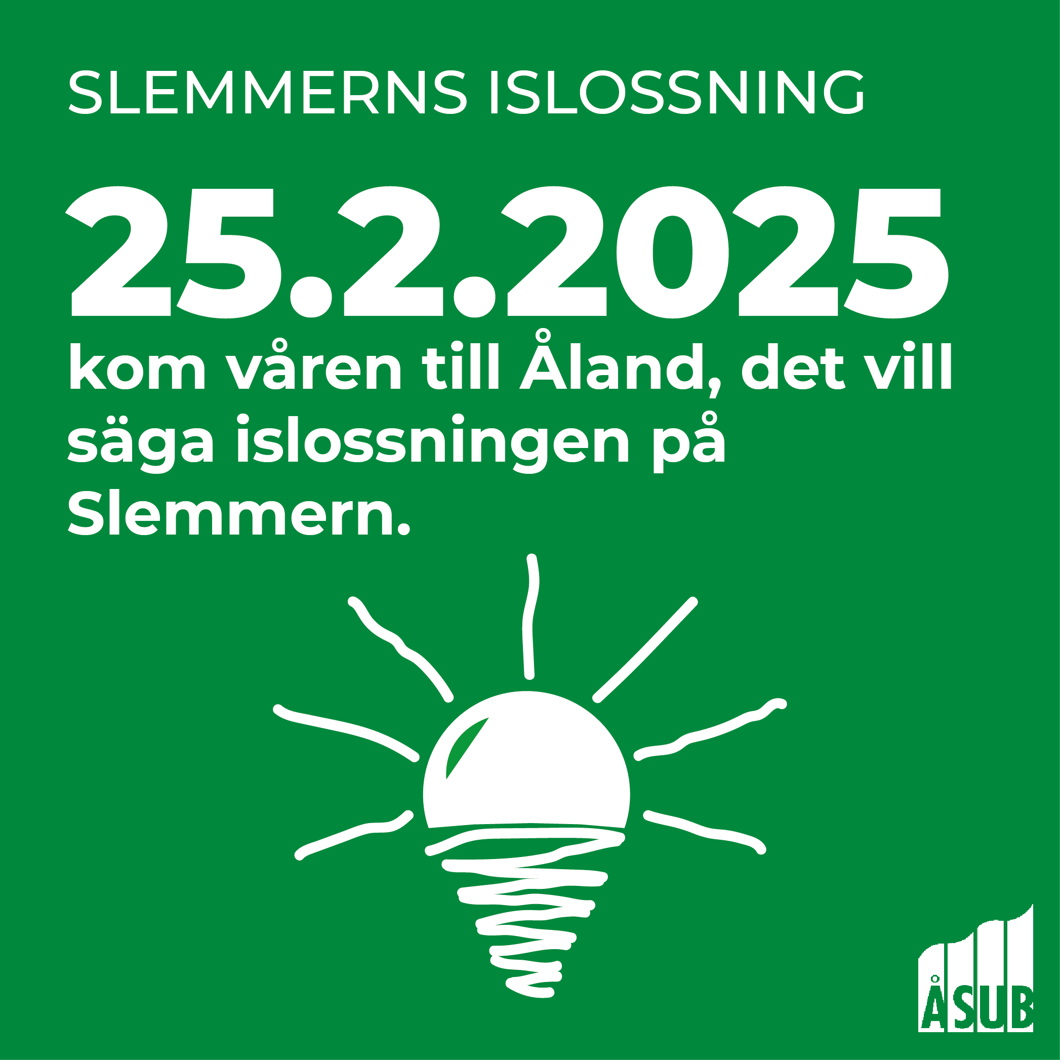 Infografik om Slemmerns islossning på Åland