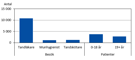 ÅHS, besök och patienter inom tandvården 2022