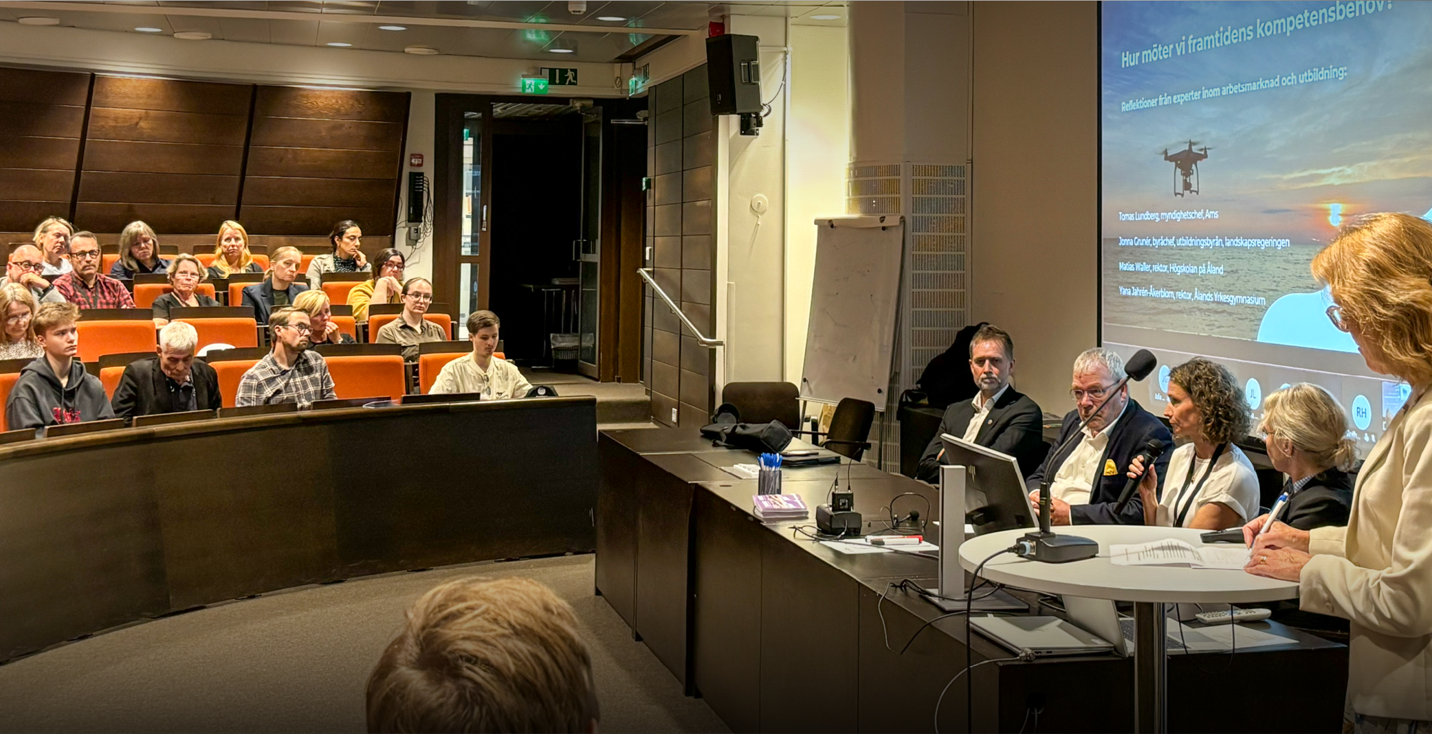  Bild från arbetsmarknadsseminariet 1 september, av ÅSUB. 