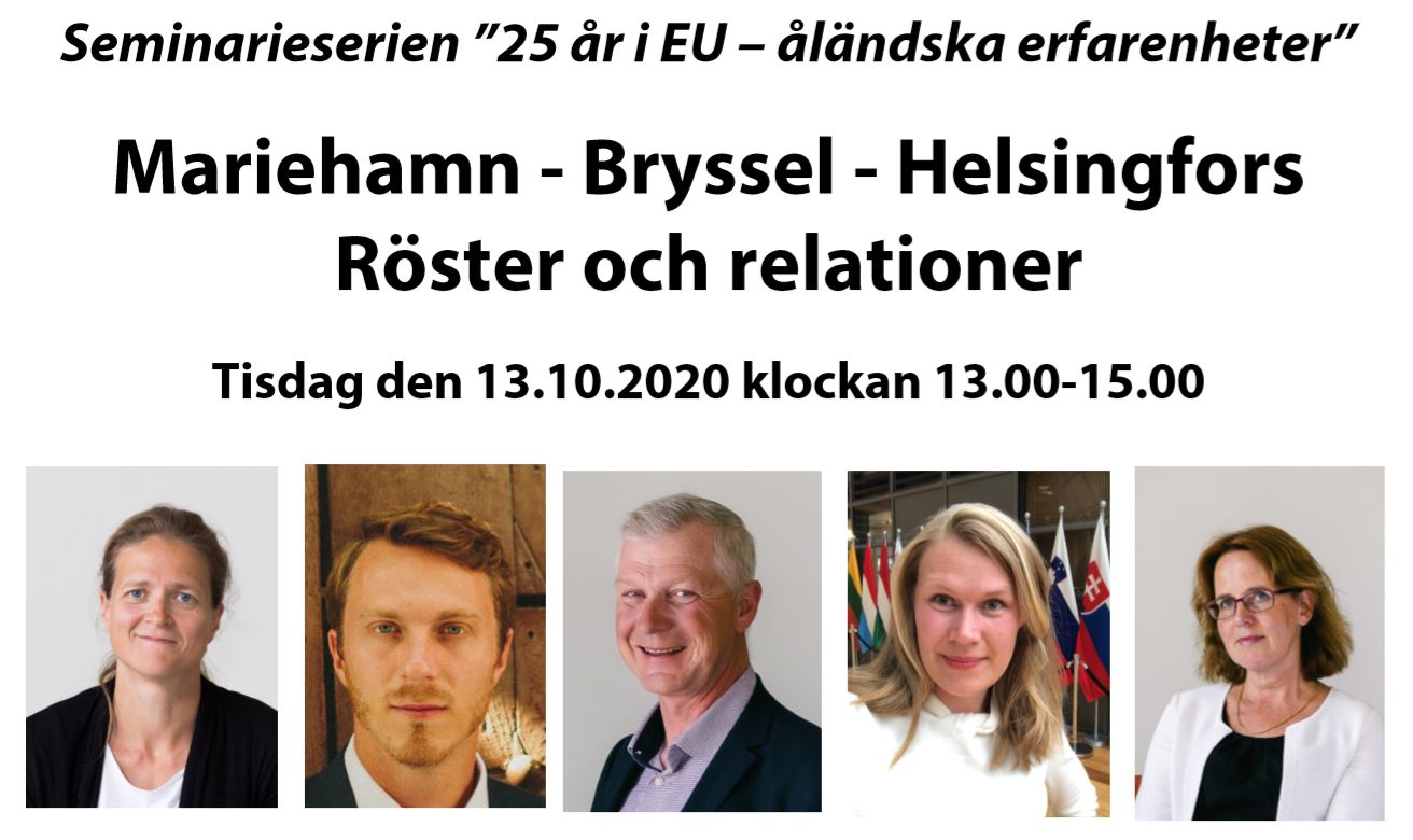 Seminarium om Ålands 25 år som EU-medlem