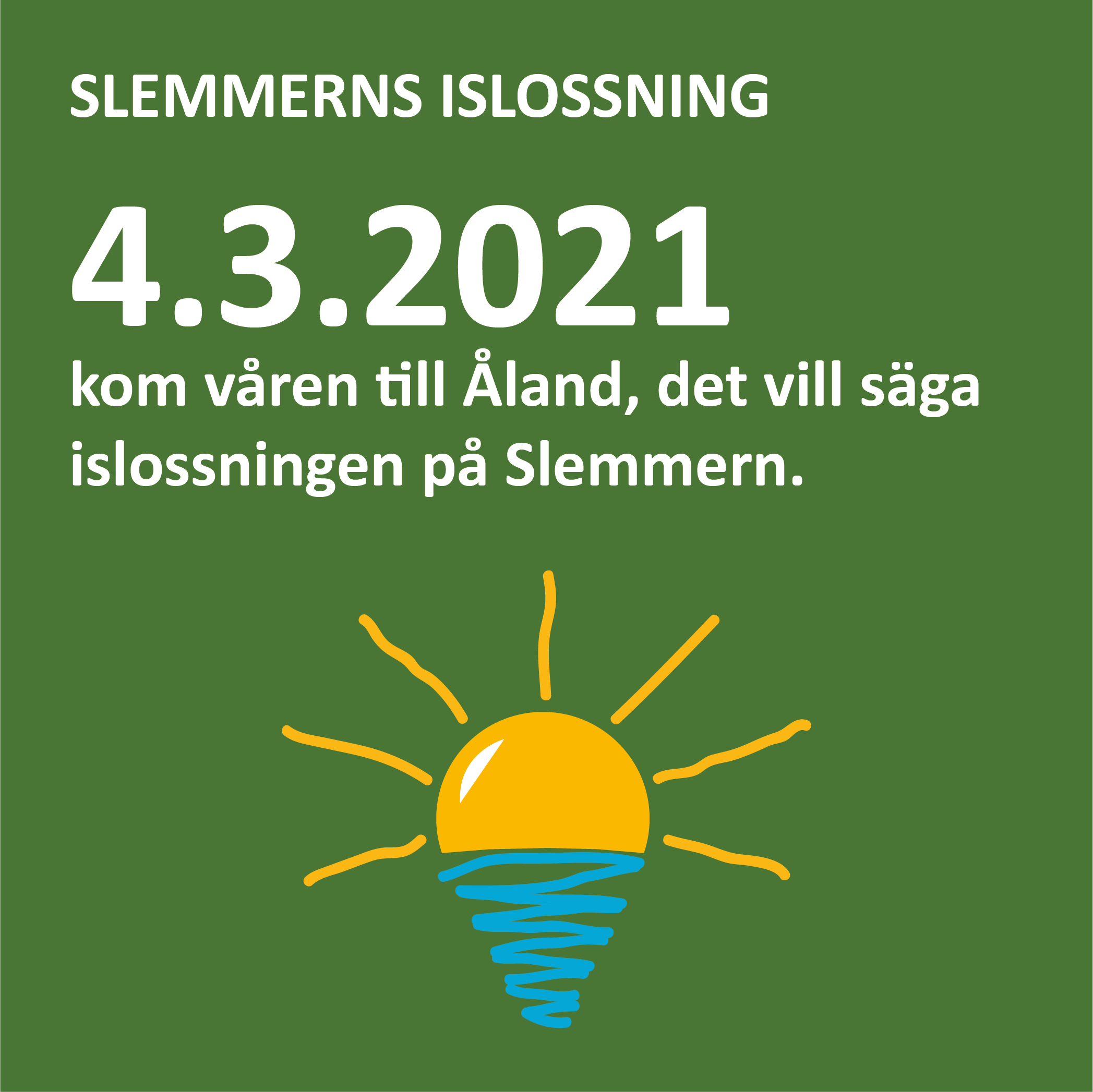 Ekolog6 Infografik om Slemmerns islossning på Åland