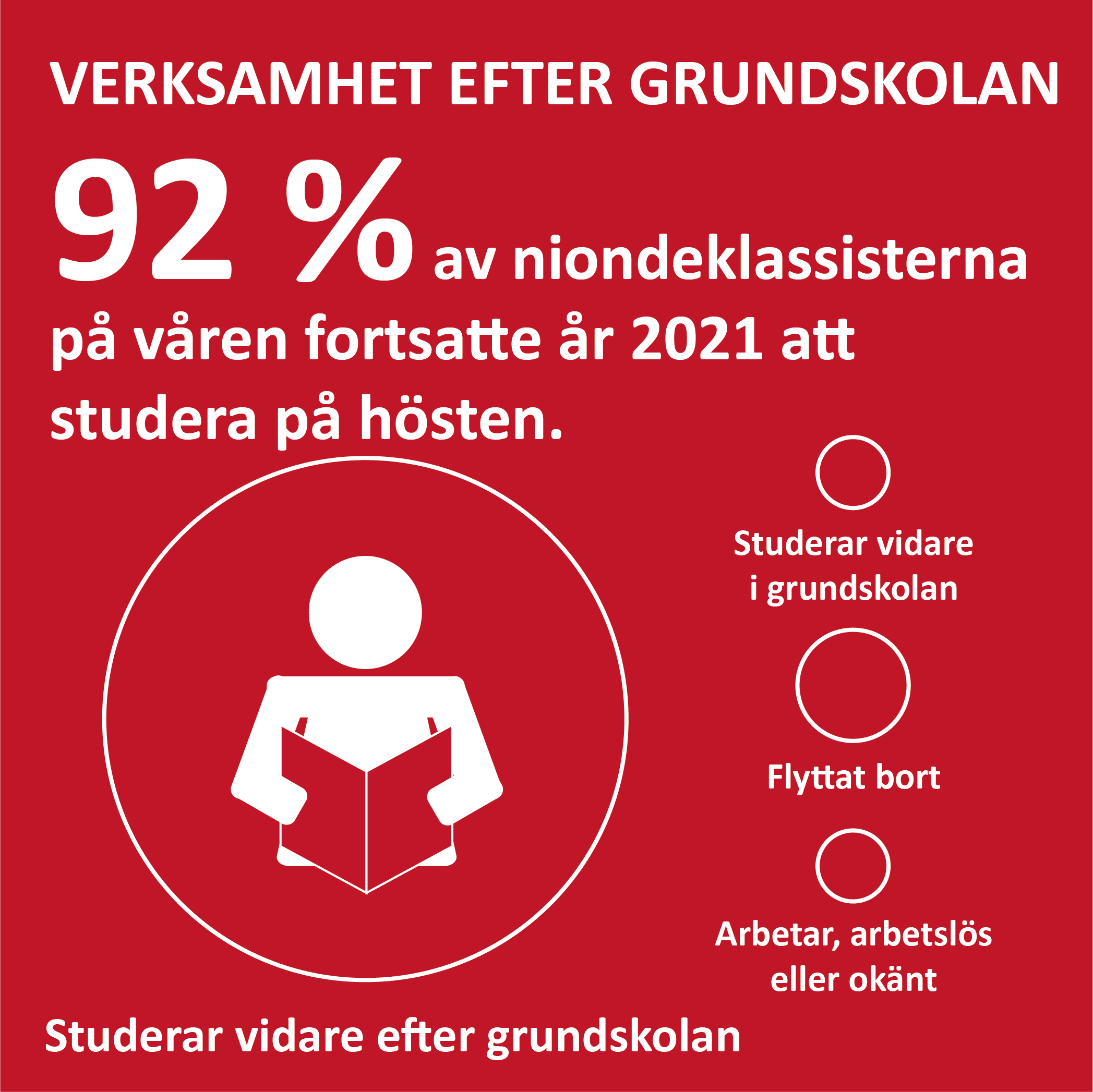 Social8 Infografik om sysselsättning efter grundskolan på Åland