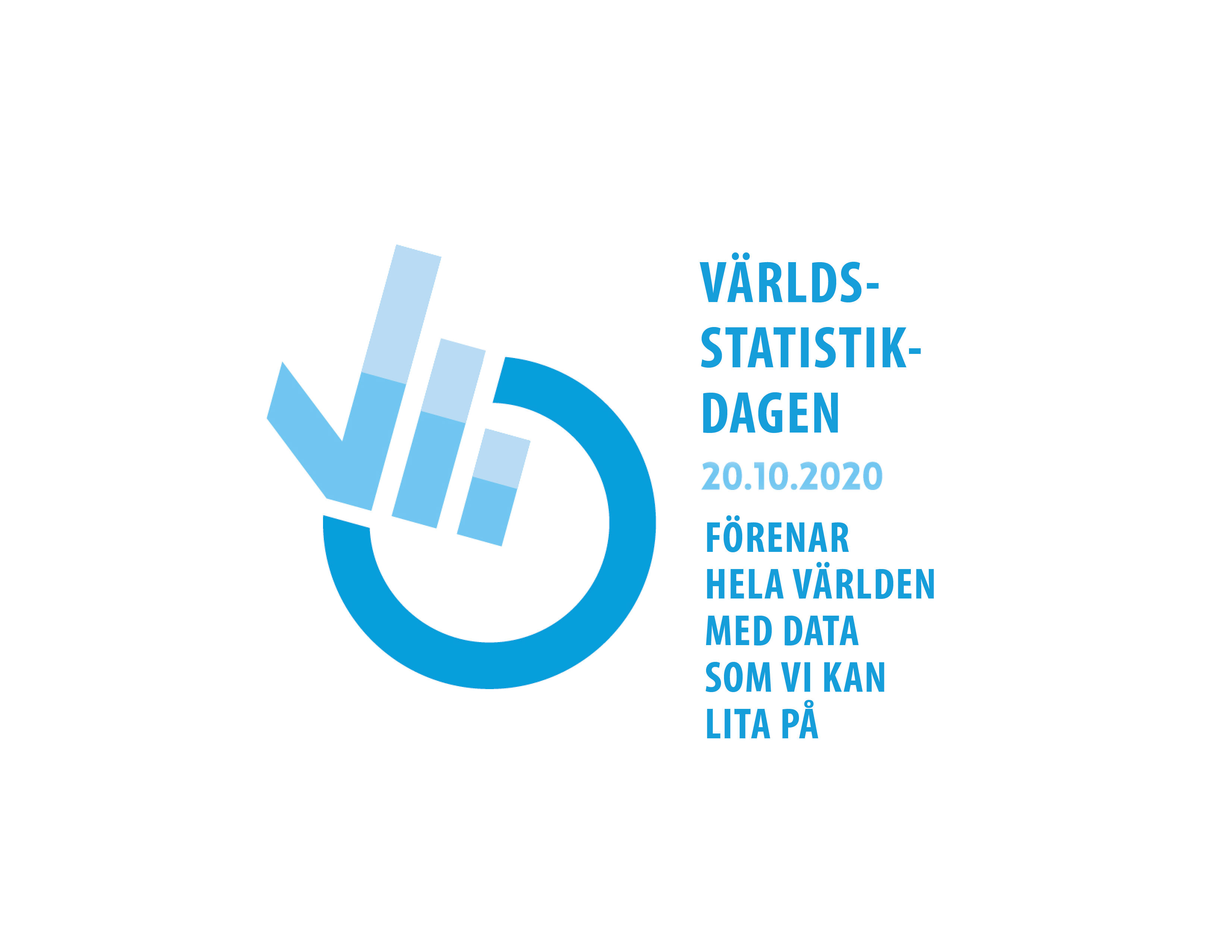 Världsstatistikdagens logo med årets tema