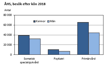 ÅHS, besök efter kön 2018