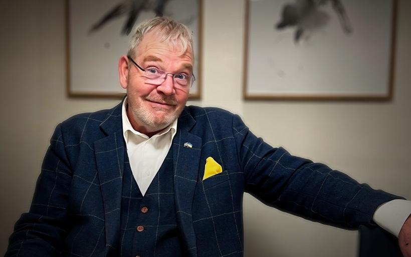 Bilden visar Tomas Lundberg på AMS 