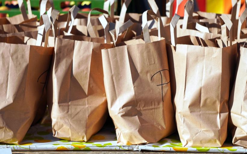 Papperspåsar och konsumtion